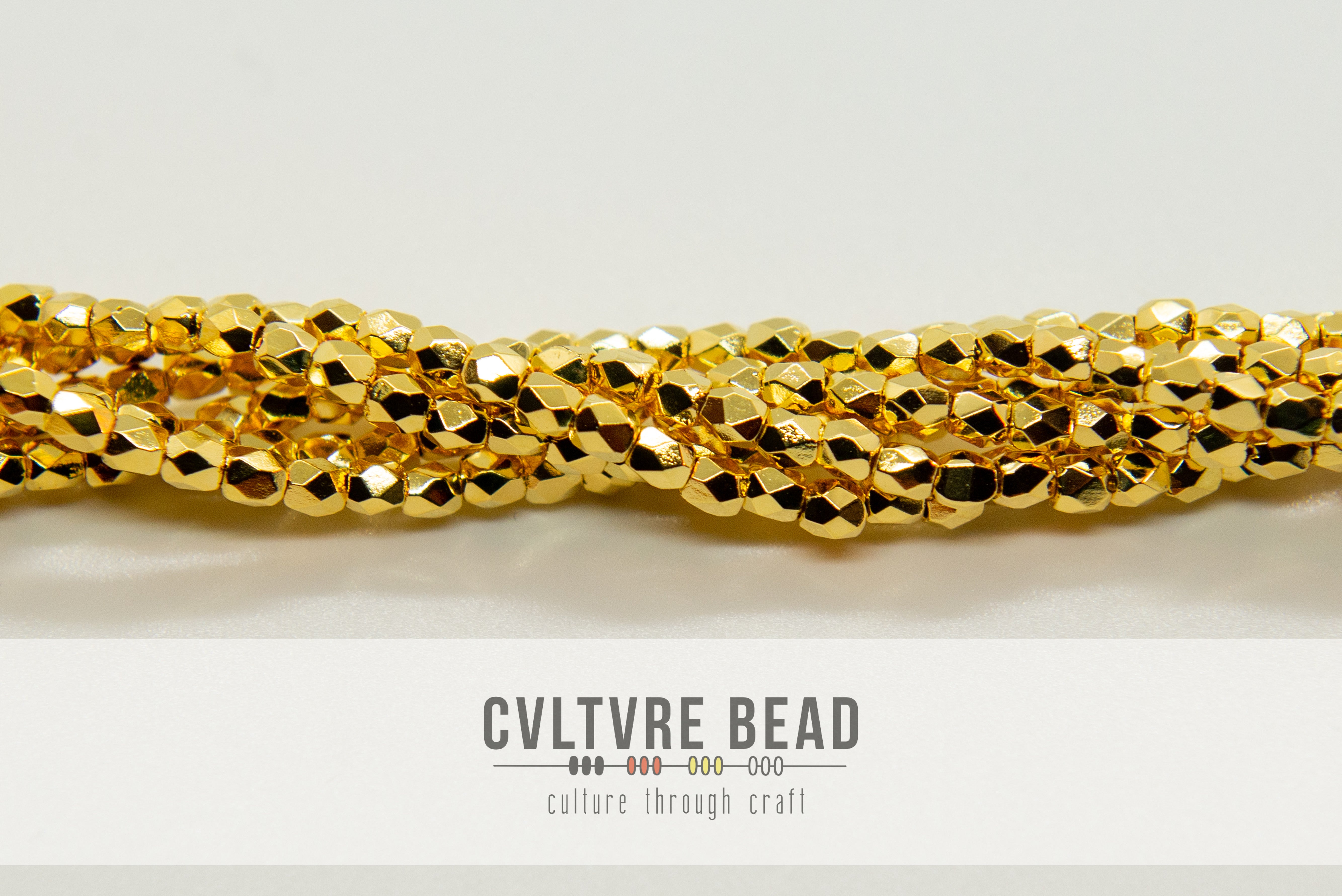 Czech Firepolished Beads - 3mm, 24kt Gold Plated
